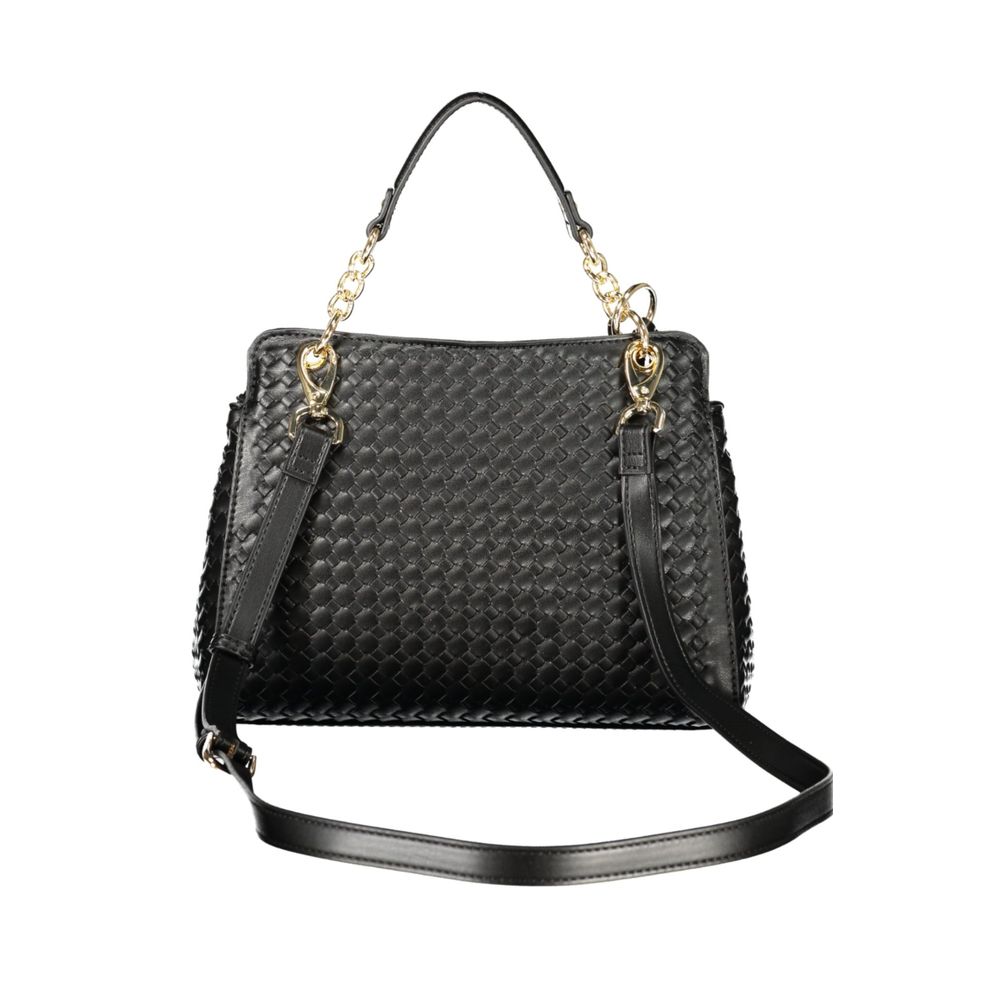 Mario Valentino Black Polyurethane Women's Handbag