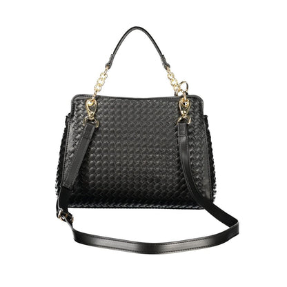 Mario Valentino Black Polyurethane Women's Handbag
