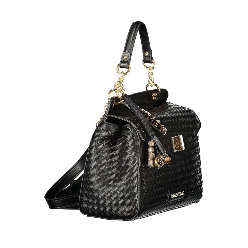Mario Valentino Black Polyurethane Women's Handbag