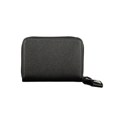 Mario Valentino Black Polyurethane Wallet