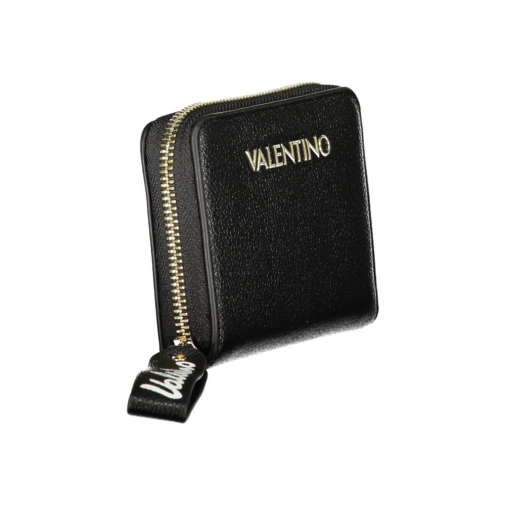 Mario Valentino Black Polyurethane Wallet