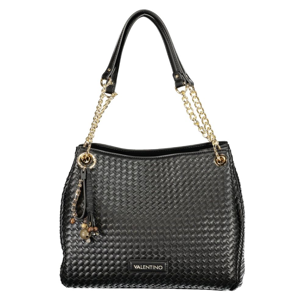 Mario Valentino Black Polyurethane Handbag
