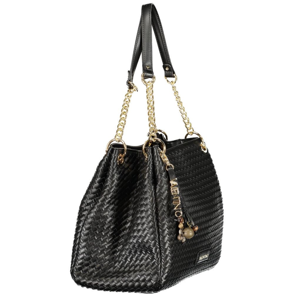 Mario Valentino Black Polyurethane Handbag