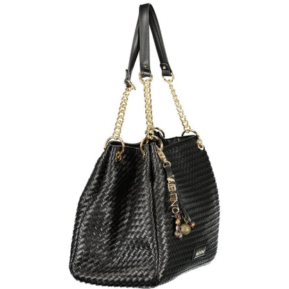 Mario Valentino Black Polyurethane Handbag