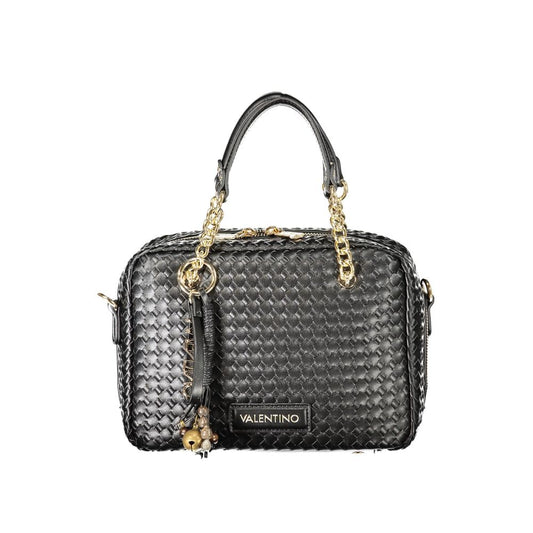 Mario Valentino Black Polyurethane Women's Handbag