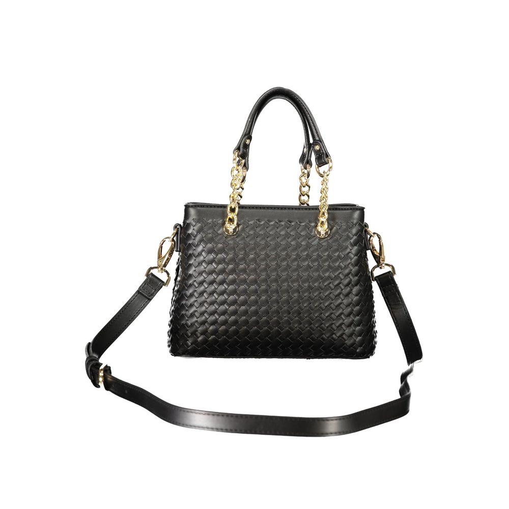 Mario Valentino Black Polyurethane Women's Handbag