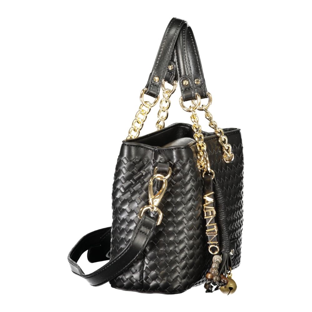 Mario Valentino Black Polyurethane Women's Handbag