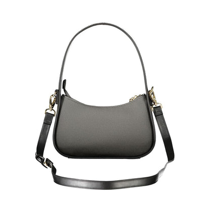 Mario Valentino Black Polyurethane Shoulder Bag