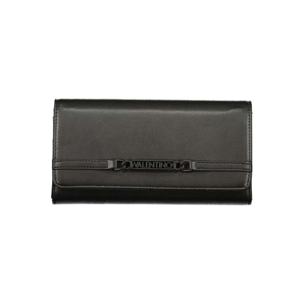 Mario Valentino Black Polyurethane Women's Wallet