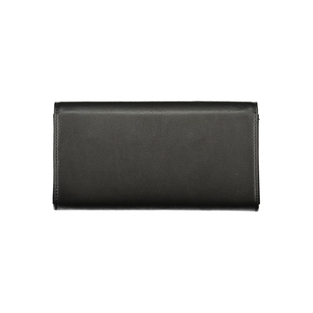 Mario Valentino Black Polyurethane Women's Wallet