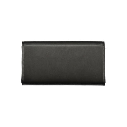Mario Valentino Black Polyurethane Women's Wallet