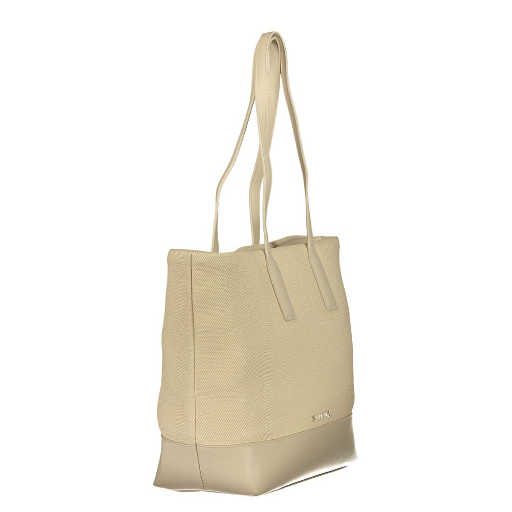 Mario Valentino Beige Polyurethane Women's Handbag