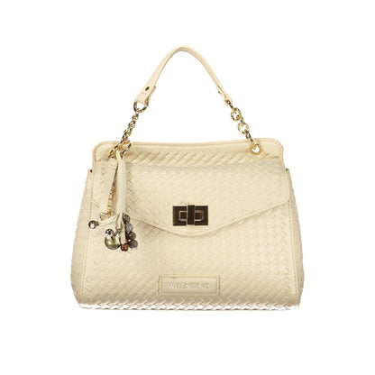 Mario Valentino Beige Polyurethane Women's Handbag