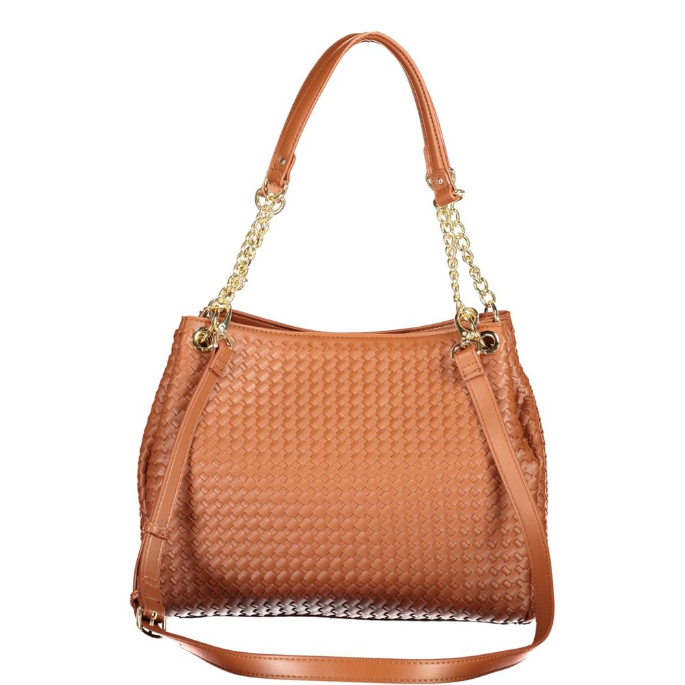 Mario Valentino Marrone Polyurethane Women's Handbag