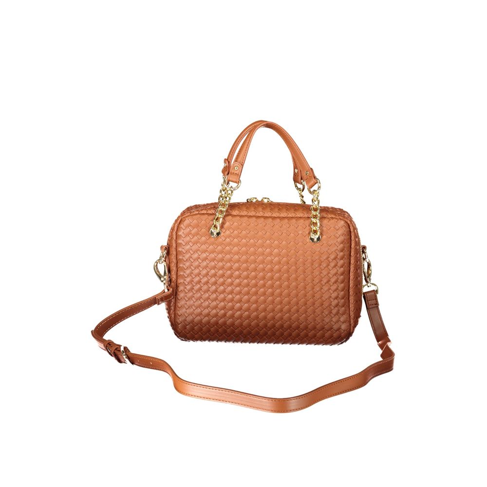 Mario Valentino Brown Polyurethane Women's Handbag