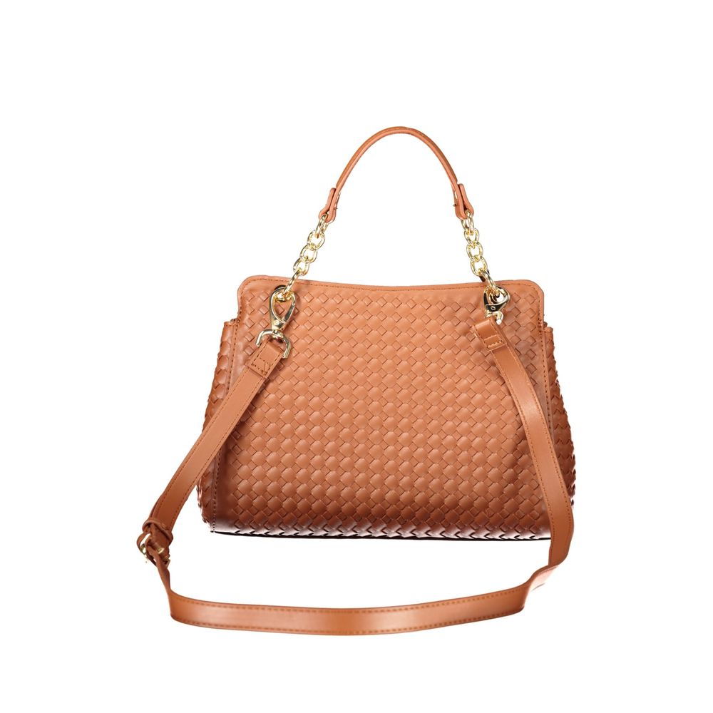 Mario Valentino Brown Polyurethane Women's Handbag