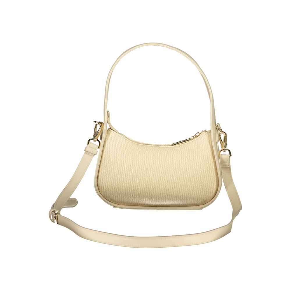 Mario Valentino Beige Polyurethane Women's Shoulder Bag