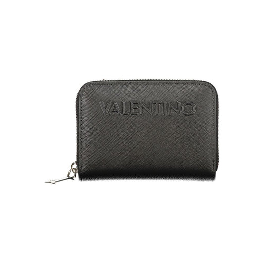 Mario Valentino Black Polyurethane Women's Wallet