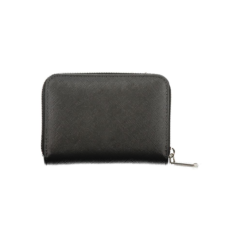 Mario Valentino Black Polyurethane Women's Wallet