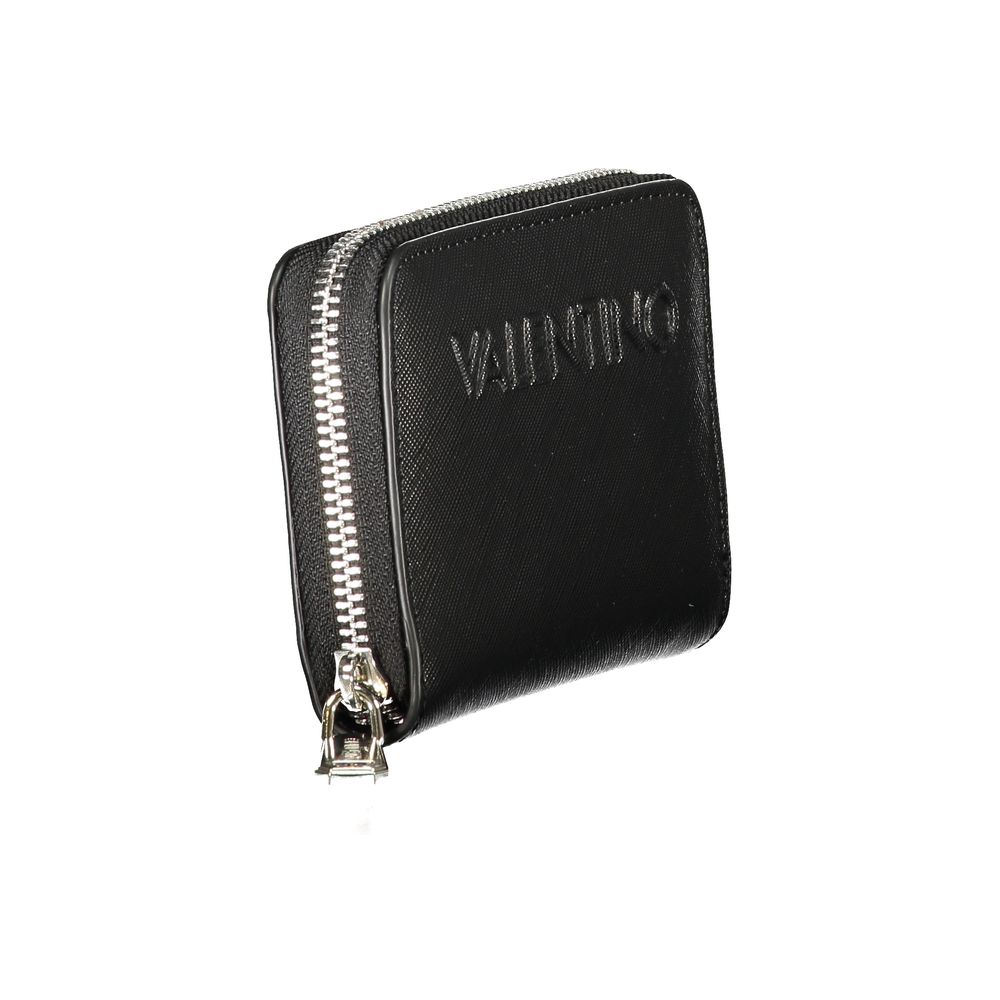 Mario Valentino Black Polyurethane Women's Wallet
