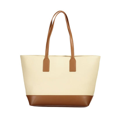 Mario Valentino Beige Polyurethane Women's Handbag