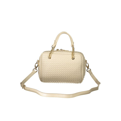 Mario Valentino Beige Polyurethane Women's Handbag