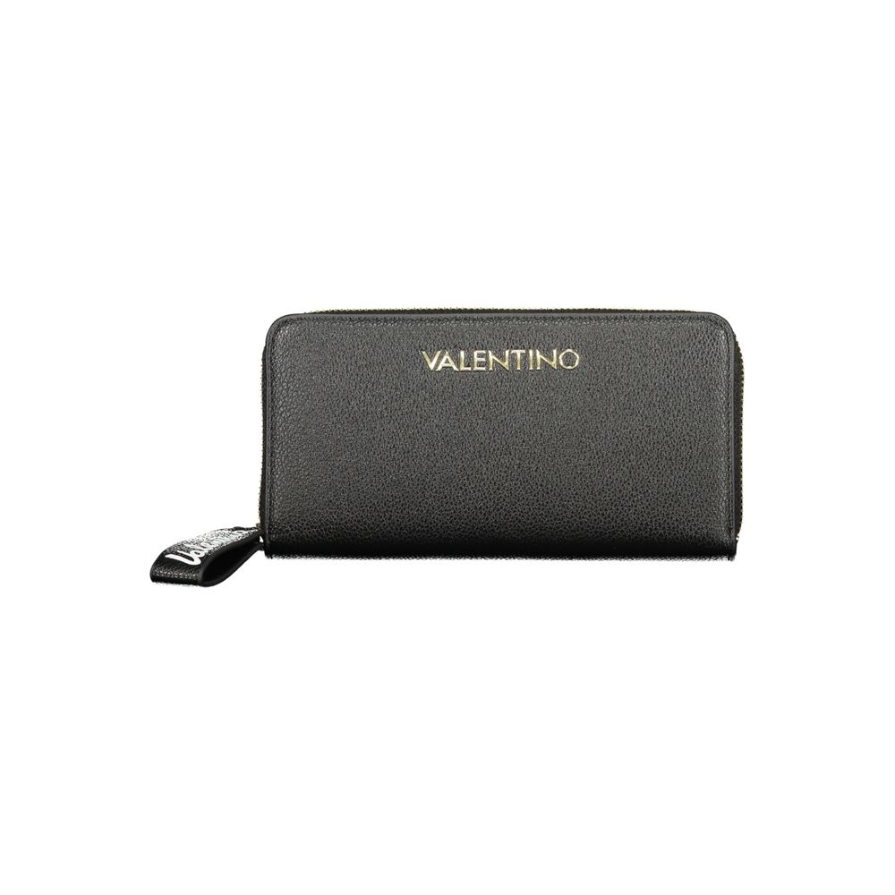 Mario Valentino Black Polyurethane Womens Wallet
