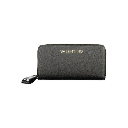 Mario Valentino Black Polyurethane Womens Wallet