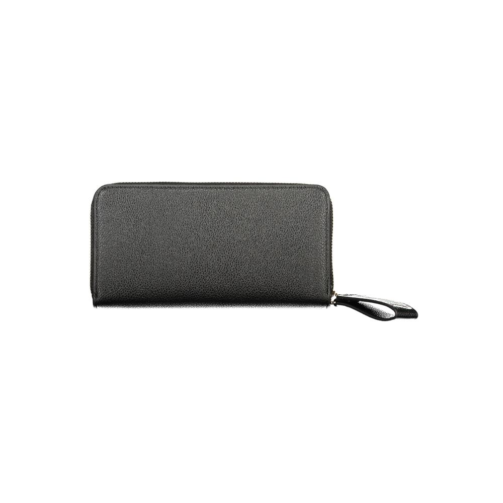 Mario Valentino Black Polyurethane Womens Wallet