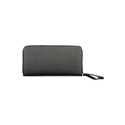Mario Valentino Black Polyurethane Womens Wallet