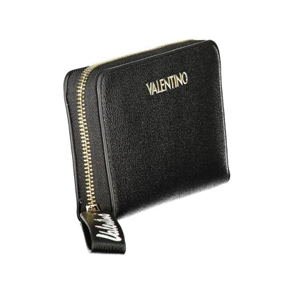 Mario Valentino Black Polyurethane Womens Wallet