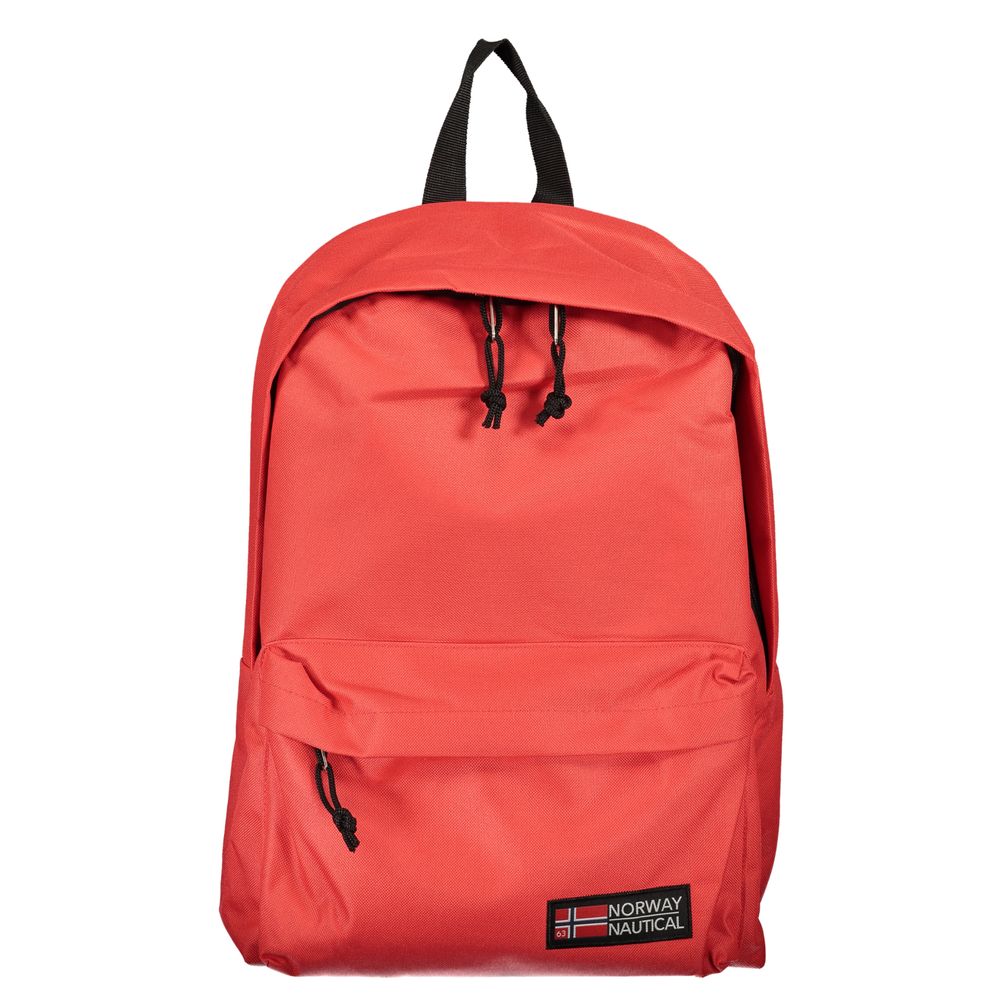 Norway 1963 Red Backpack - Durable Polyester with Adjustable Straps