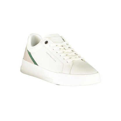 Tommy Hilfiger White Polyester Athletic Sneakers