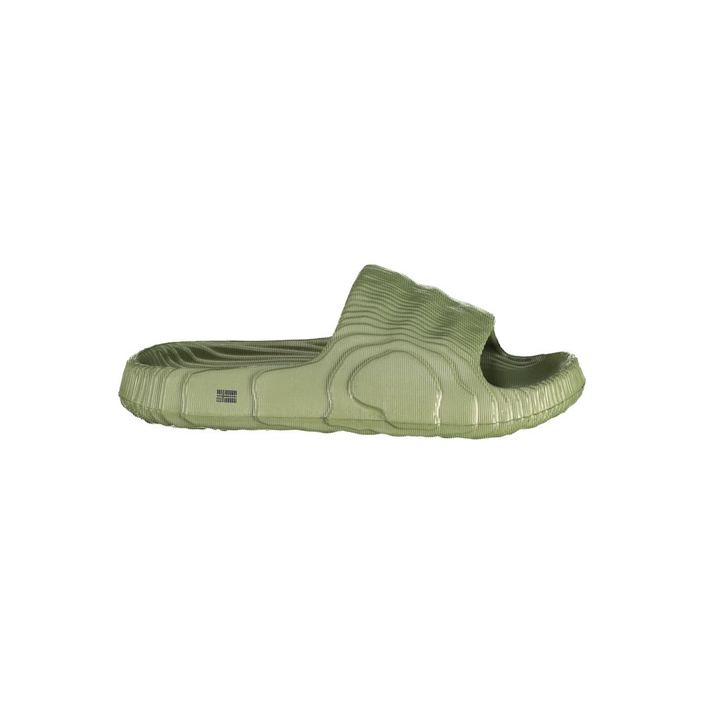 Norway 1963 Green Ribbed Pool Slide Sandals - Lightweight Outdoor Comfort