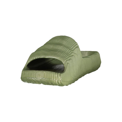 Norway 1963 Green Ribbed Pool Slide Sandals - Lightweight Outdoor Comfort