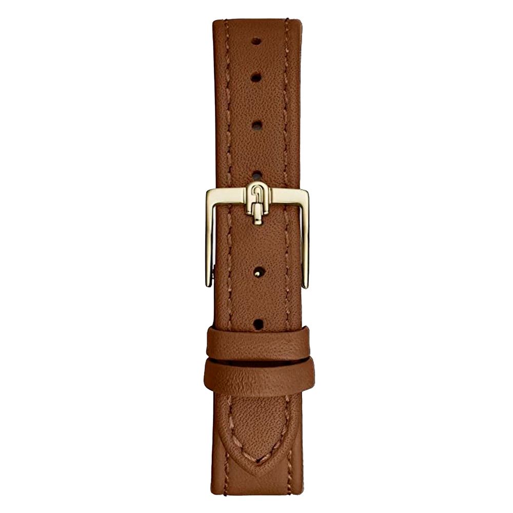 Furla Dress Women's Watch – Brown Leather Strap, Gold Case, 30mm (Classic)