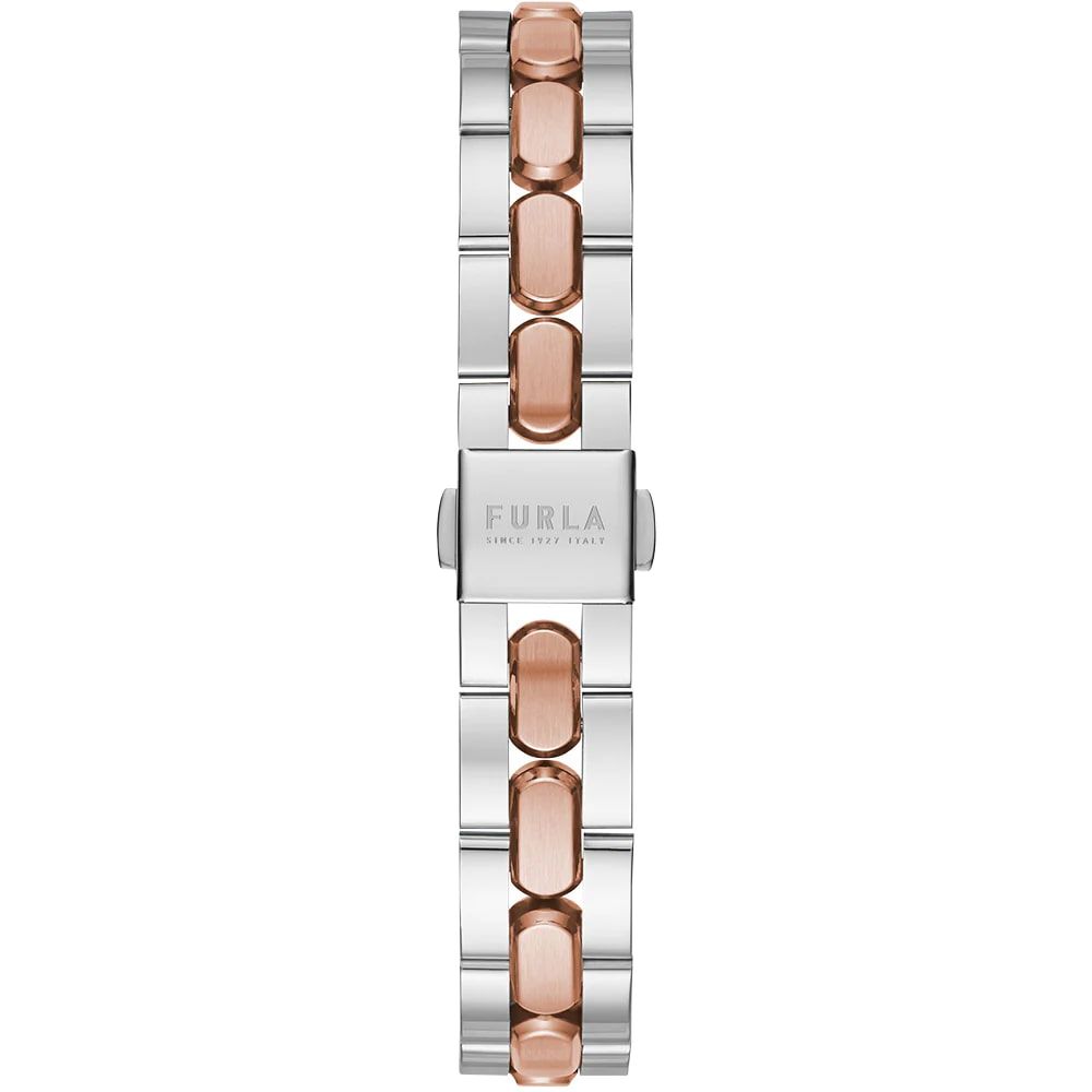 Furla Link Logo Women's Watch – All-Grey Steel Bracelet, 34mm