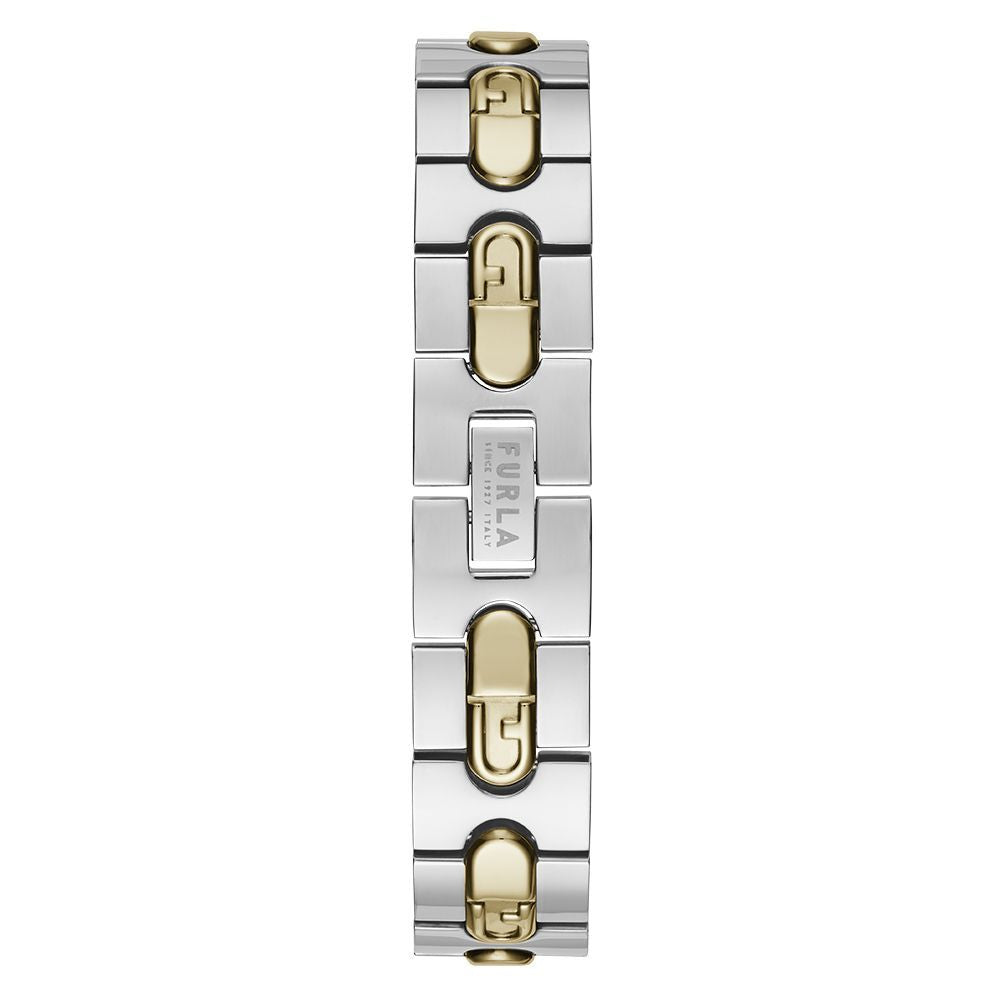 Furla Dress Women's Watch – Grey Steel Bracelet, Gold-Tone Case, 30mm