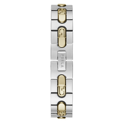 Furla Dress Women's Watch – Grey Steel Bracelet, Gold-Tone Case, 30mm