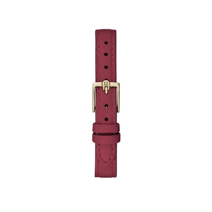 Furla Dress Women's Watch – Red Leather Strap, Gold-Tone Case, 32mm