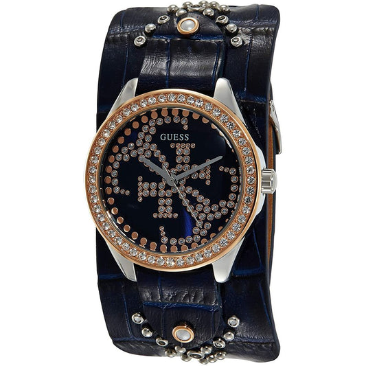 Guess Heartbreaker Women's Dress Watch – Blue Leather Strap
