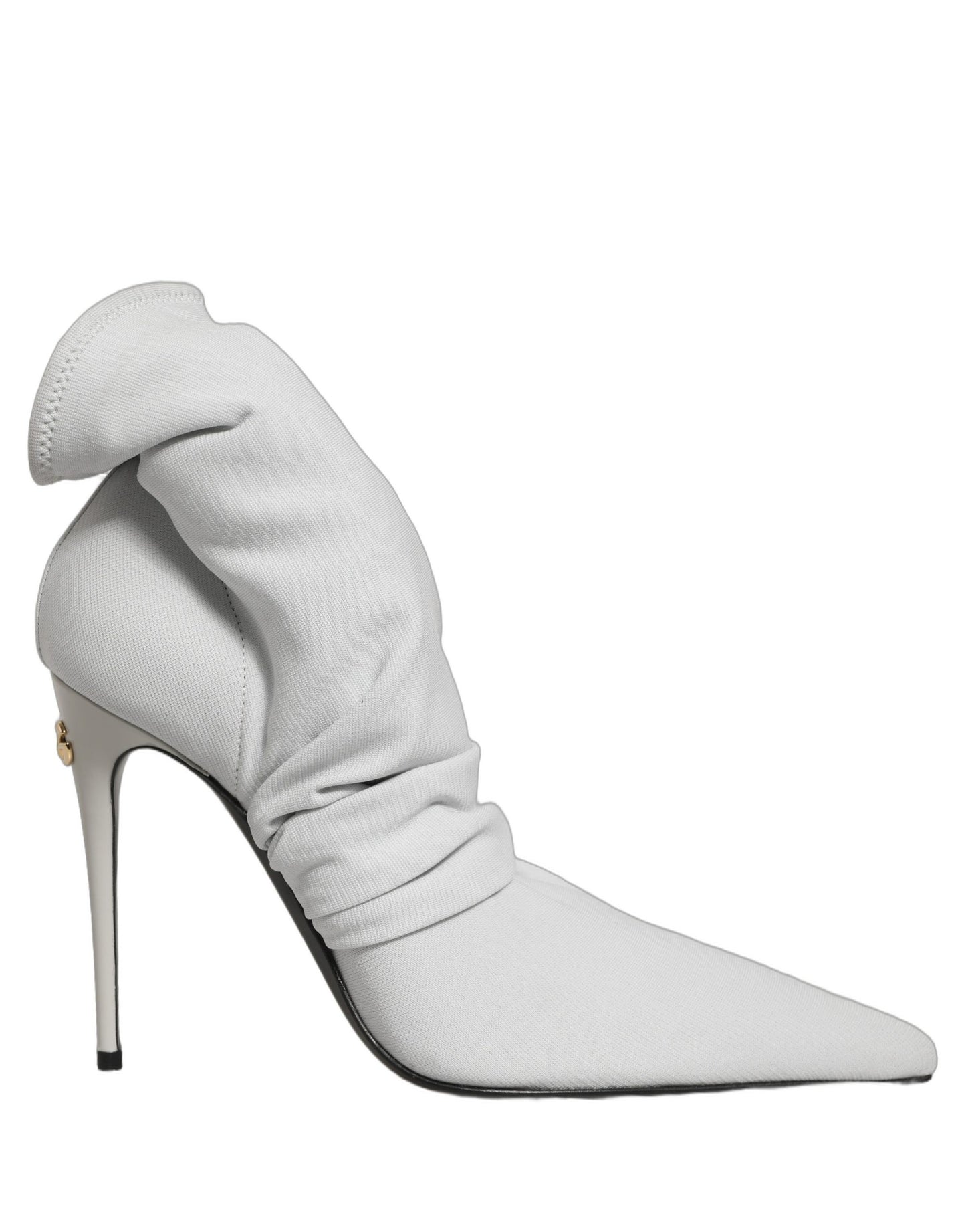 Dolce & Gabbana Gray Stretch Socks Heels Ankle Boots