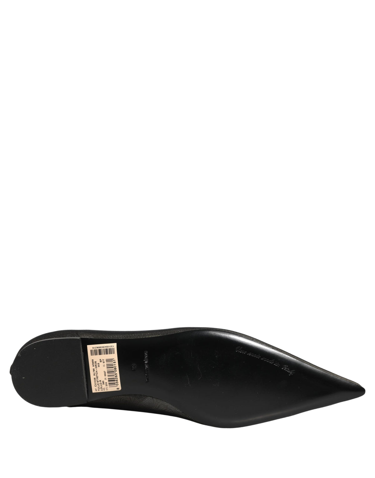 Dolce & Gabbana Black Over The Knee Tulle Flats Boots
