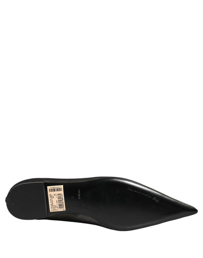 Dolce & Gabbana Black Over The Knee Tulle Flats Boots