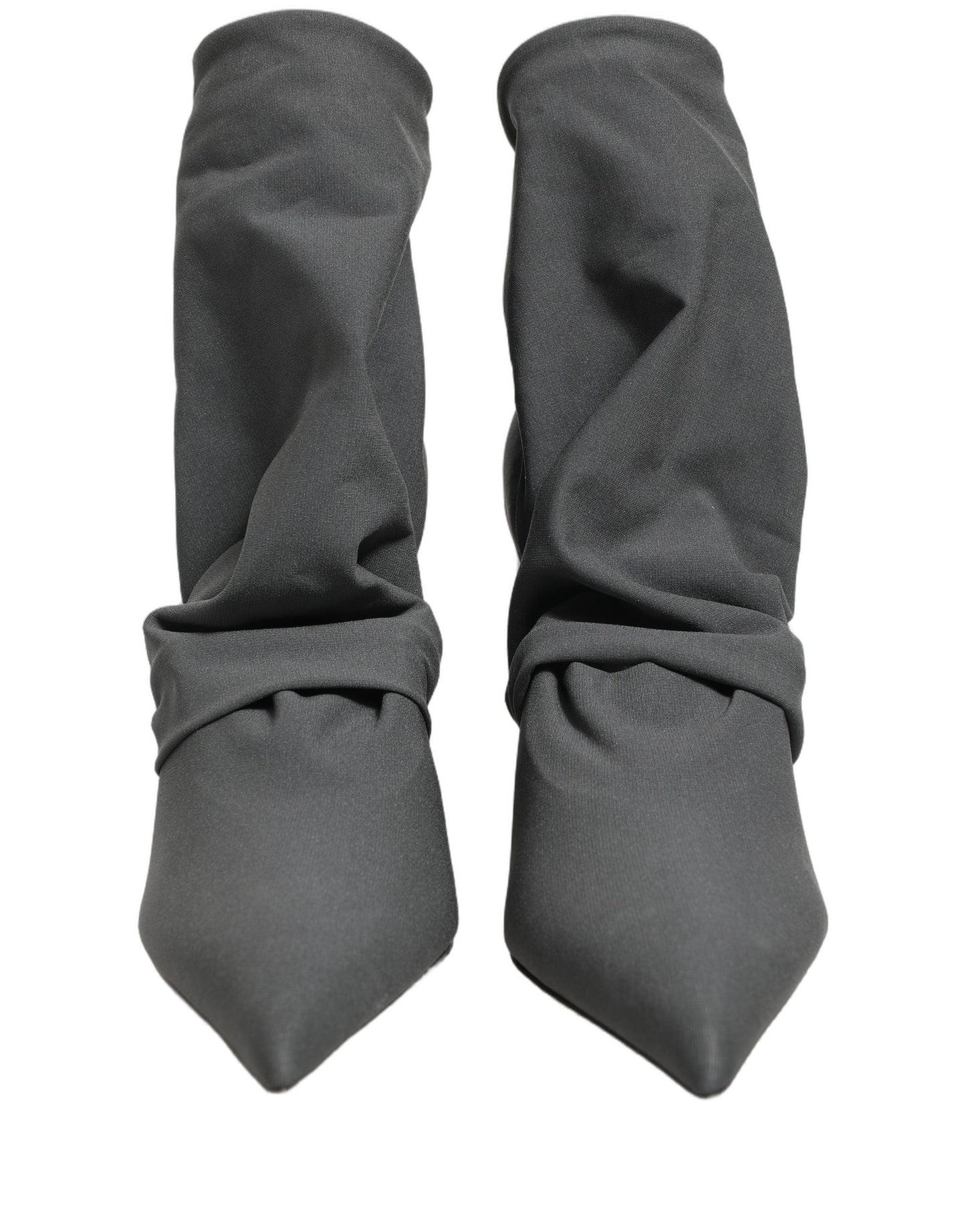 Dolce & Gabbana Gray Stretch Socks Heels Ankle Boots