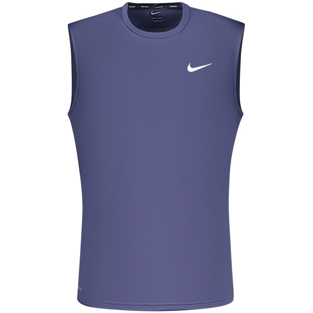 Nike Blue Polyester Men's Tank Top