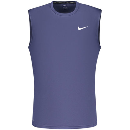 Nike Blue Polyester Men's Tank Top