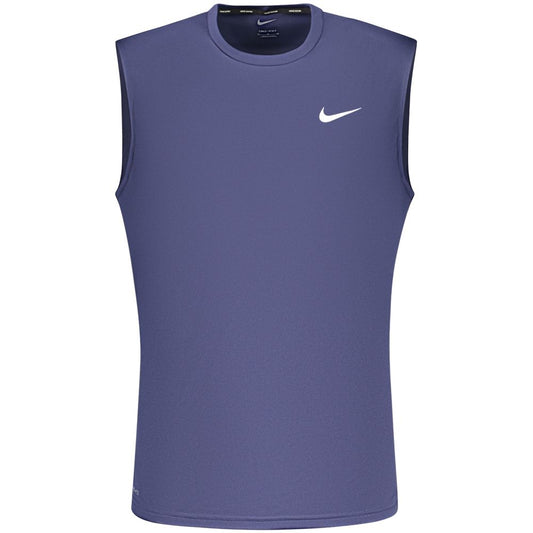 Nike Blue Polyester Men's Tank Top