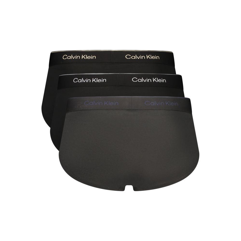 Calvin Klein Black Cotton Men Briefs