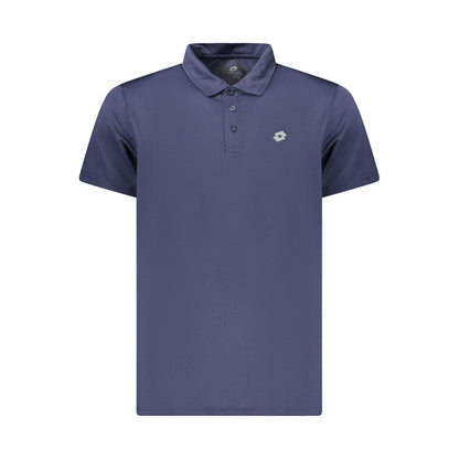 Lotto Blue Polyester Polo Shirt - Short-Sleeved